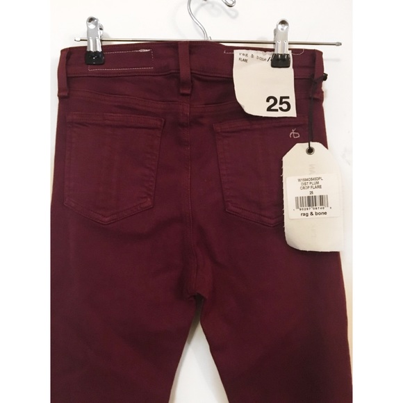 NWT Rag & Bone high rise crop flare jeans size 25 - Picture 6 of 8